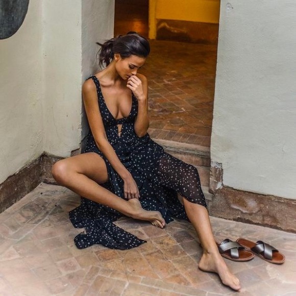 Indah Anjeli empire maxi dress black xs - Picture 7 of 7